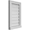 Ekena Millwork Vertical Surface Mount PVC Gable Vent: Functional, w/ 2"W x 2"P Brickmould Sill Frame, 14"W x 22"H GVPVE14X2203SF - alternate 3